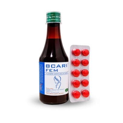 Bcari fem Syrup Manages Uterine Health | Supports Menstrual Health |Promotes hormonal Balance