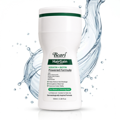 Bcari Hairgain Shampoo | Reduces Hairfall & Boosts Growth with Biotin
