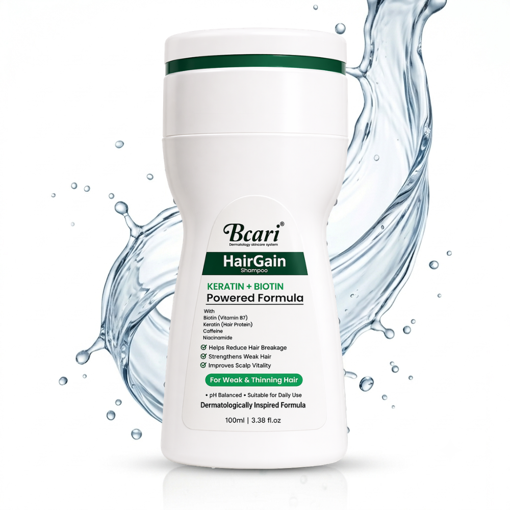 Bcari Hairgain Shampoo | Reduces Hairfall & Boosts Growth with Biotin