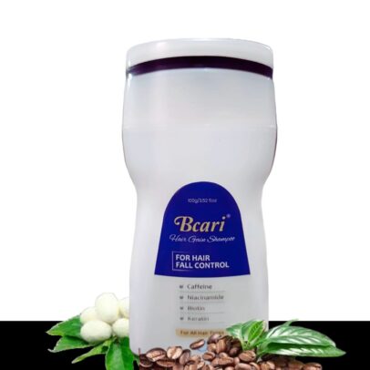 Bcari Hairgain Shampoo | Promote Hair Growth | Reduce Hair Loss | Improves Hair Strength and Texture | Scalp Nourishment | Gentle and Effective | For men and Women (100ml)