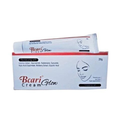 Bcariglow cream for Hyper- Pigmentation with Liquorice Extract , glutathione, Glycolic Acid & kojic Acid Cream for Face/Skin Whitening/Pigmentation/Darks Spot/Dark Circle & Acne Spots | All Type of skin
