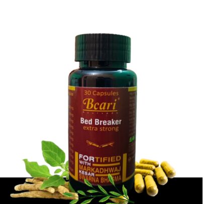Bed Breaker Extra Strong Capsule Fortified  with  Markadhwaj, Kesar, Swarna Bhasma,  Shilajit, Ashwagandha,  & Konch beej | Boost immunity | Improves stamina | Stress and anxiety relief  | Rejuvenation and Vitality | 30 Cap for Men
