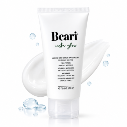 Bcari Insta Glow Creamy Face Wash | Brightens Skin Tone in 7 Days | 75ml