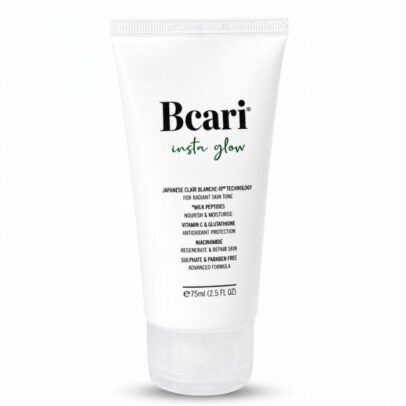BCARI INSTA GLOW CREAMY FACE WASH | RADIANT SKIN TONE | NOURISH & MOISTURISE | ANTIOXIDENT PROTECTION | REGENERATE & REPAIR SKIN | With JAPANES TECHNOLOGY 75 ML